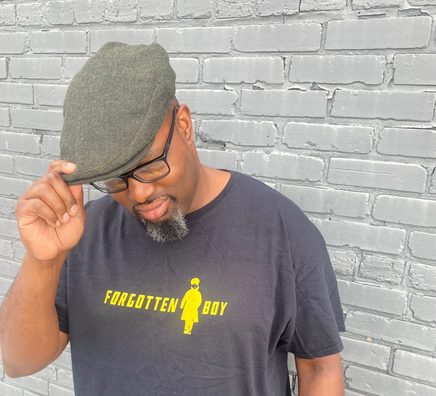 Forgotten Boy Unisex Heavy Cotton Tee - Yellow Contrast Logo