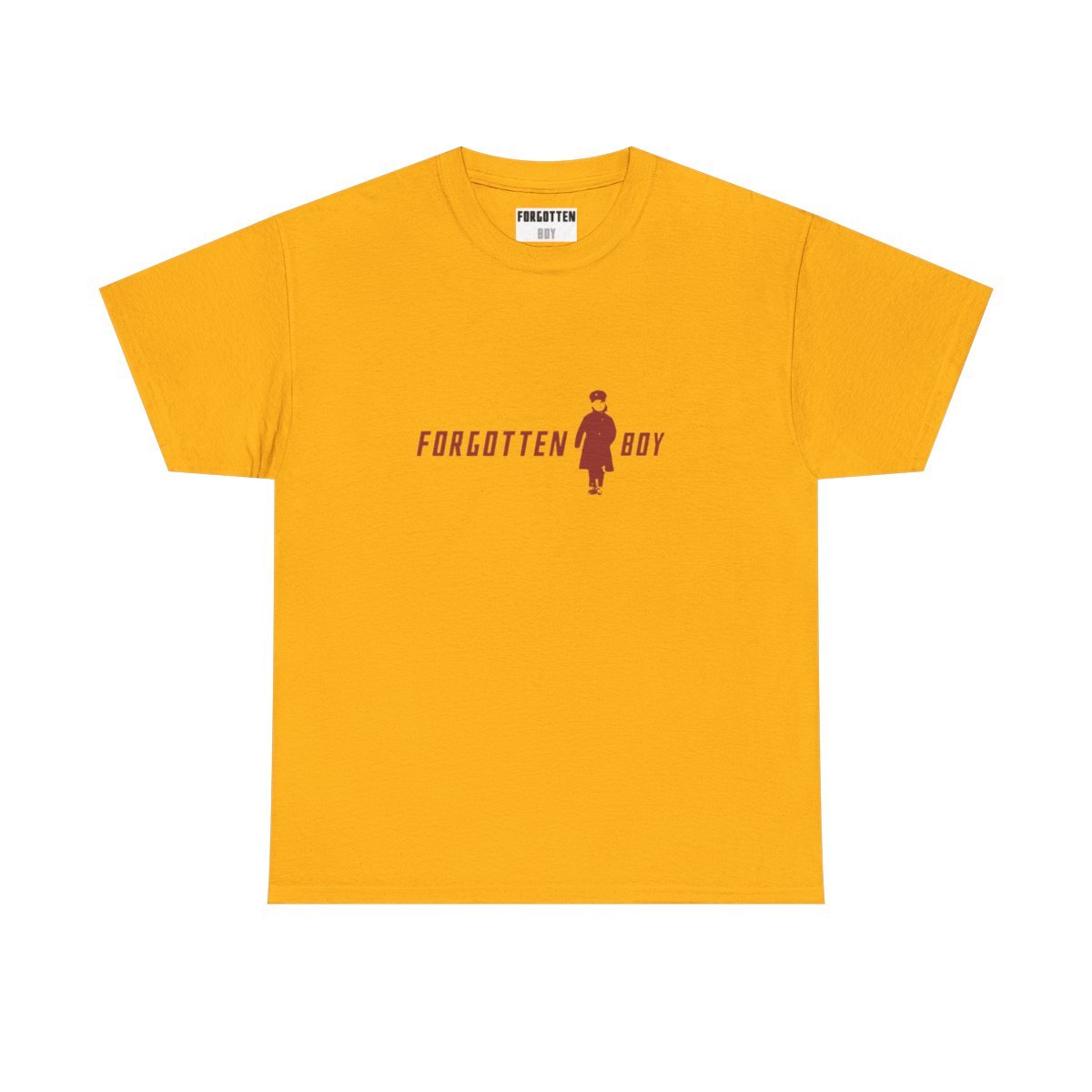 Forgotten Boy Unisex Heavy Cotton Tee - Red Contrast Logo
