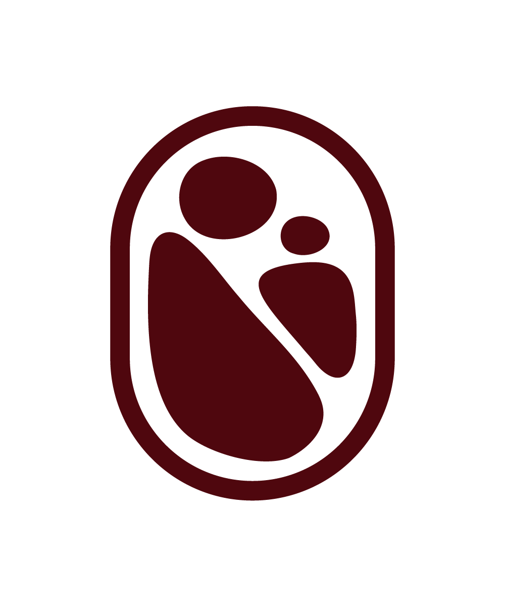 Secondary logo for Maternal Mind Psychology featuring a stylized image of a pregnant woman.
