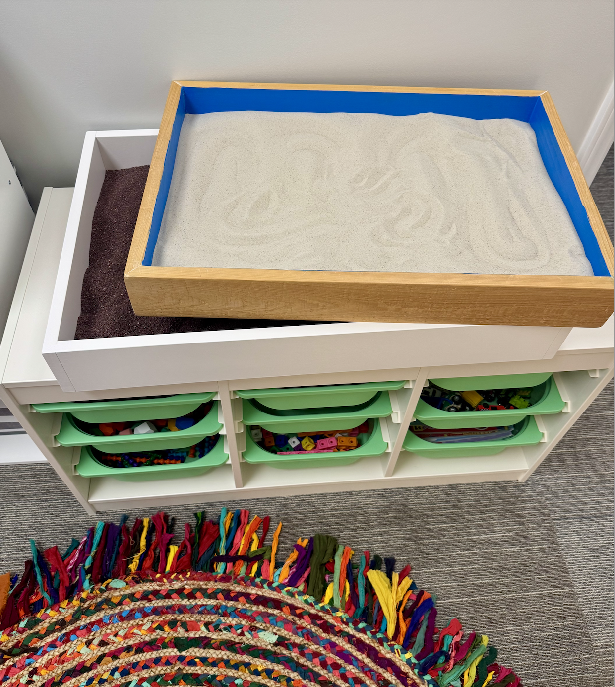 Sandtrays in Playroom