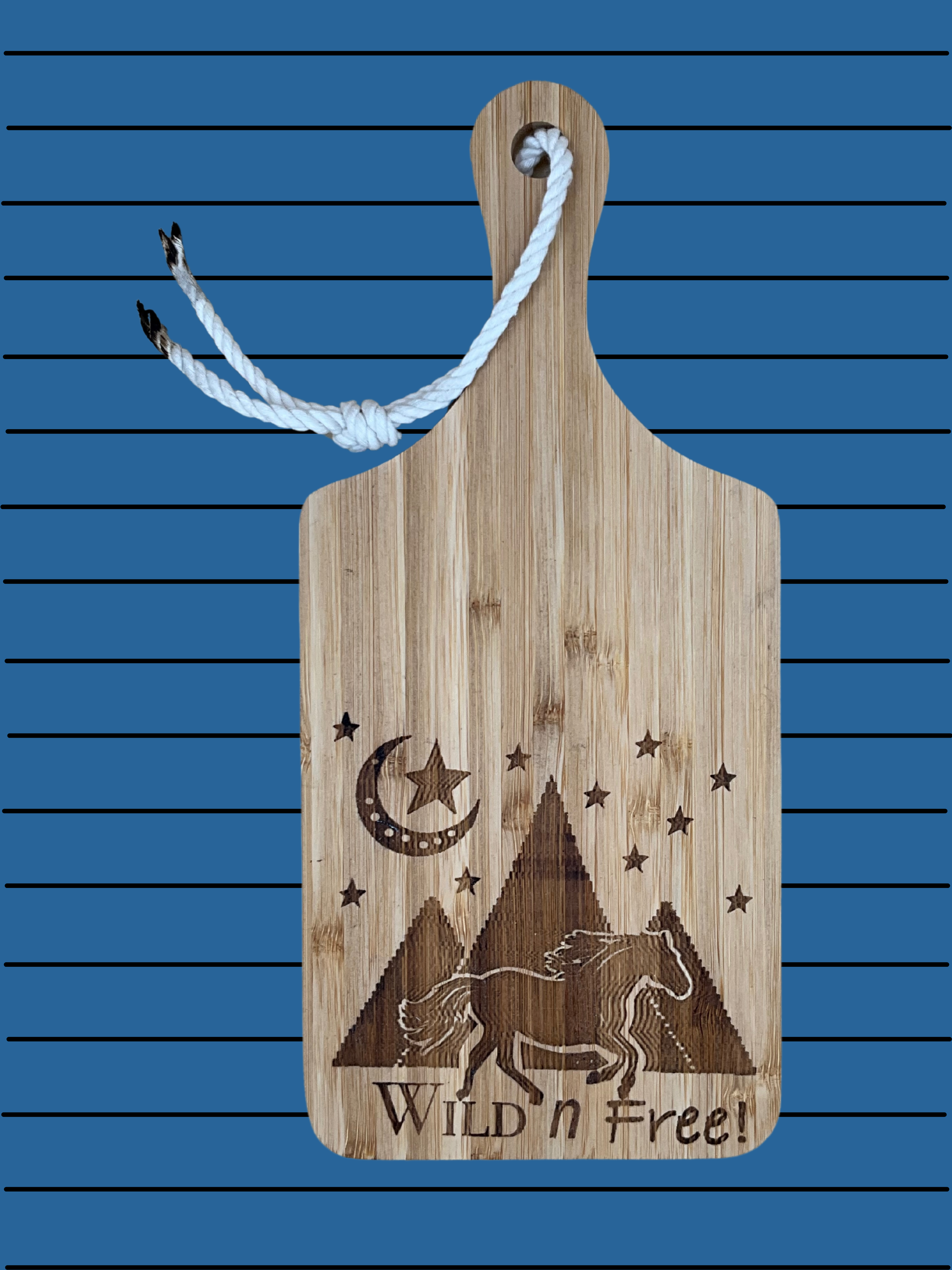 Horse Mountain Laser Cutting Board