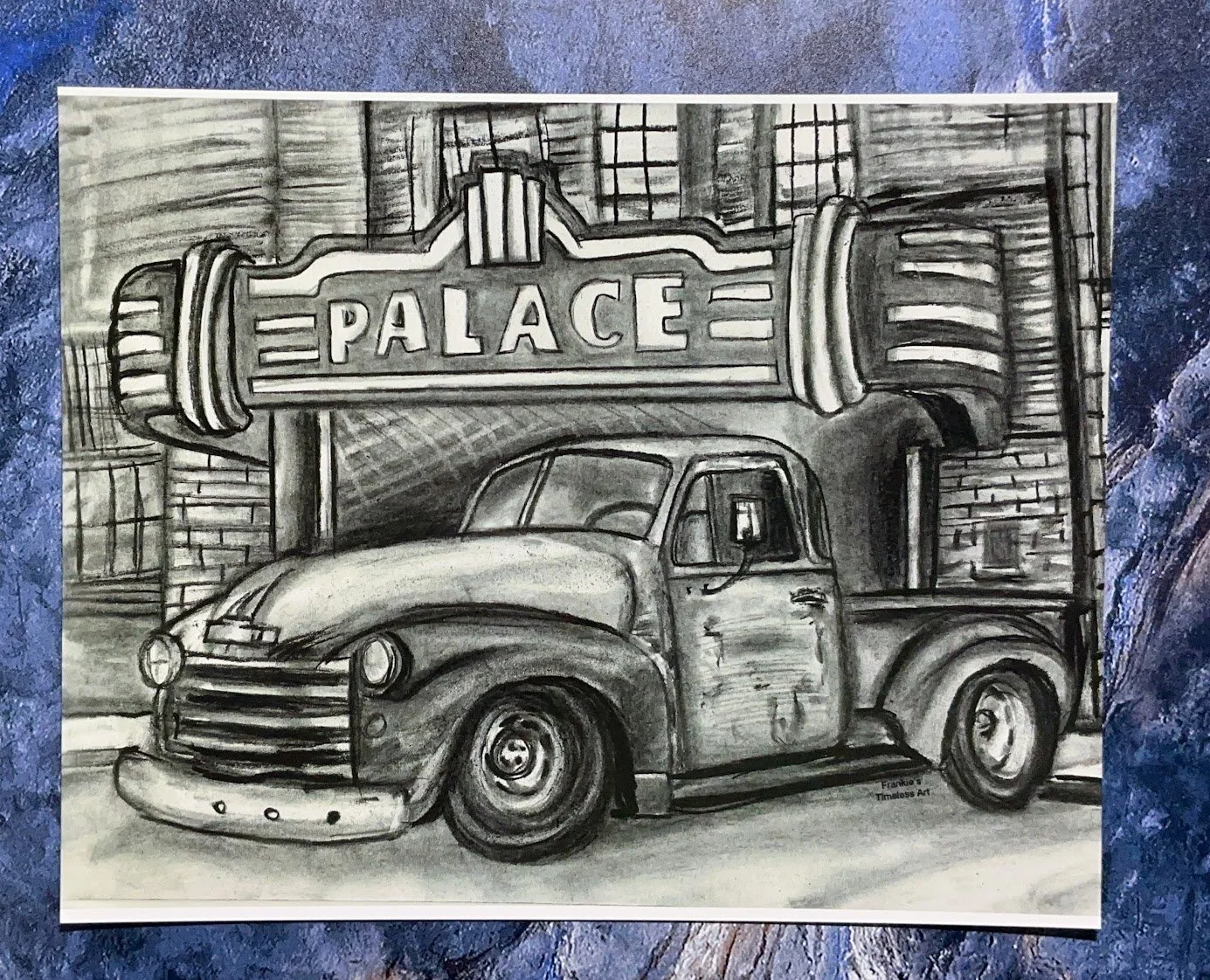 Vintage Truck at the Palace Theatre 8x10 Fine Art Print | Classic Old Pickup