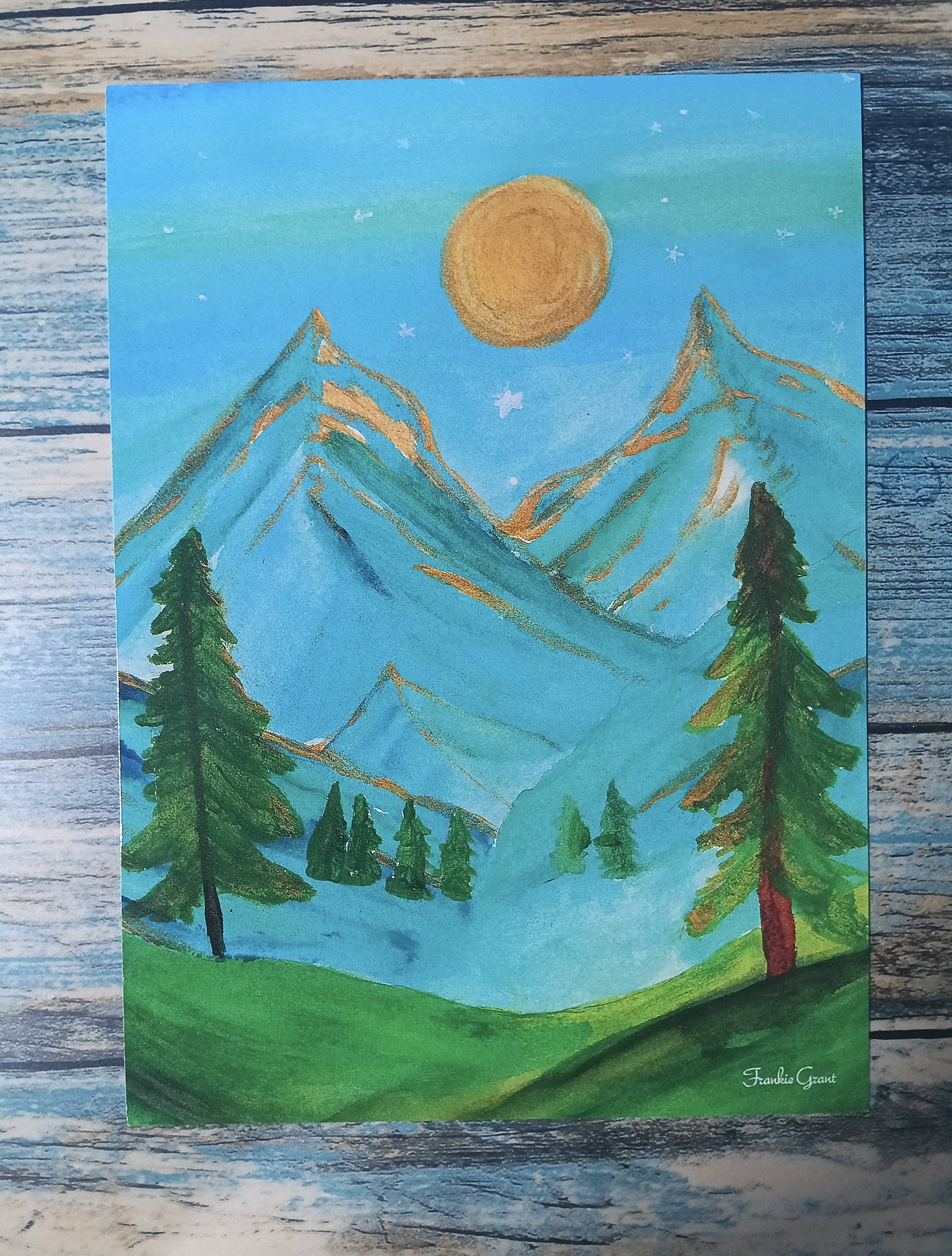 Dreamy Mountain Postcard Print 5”x7”