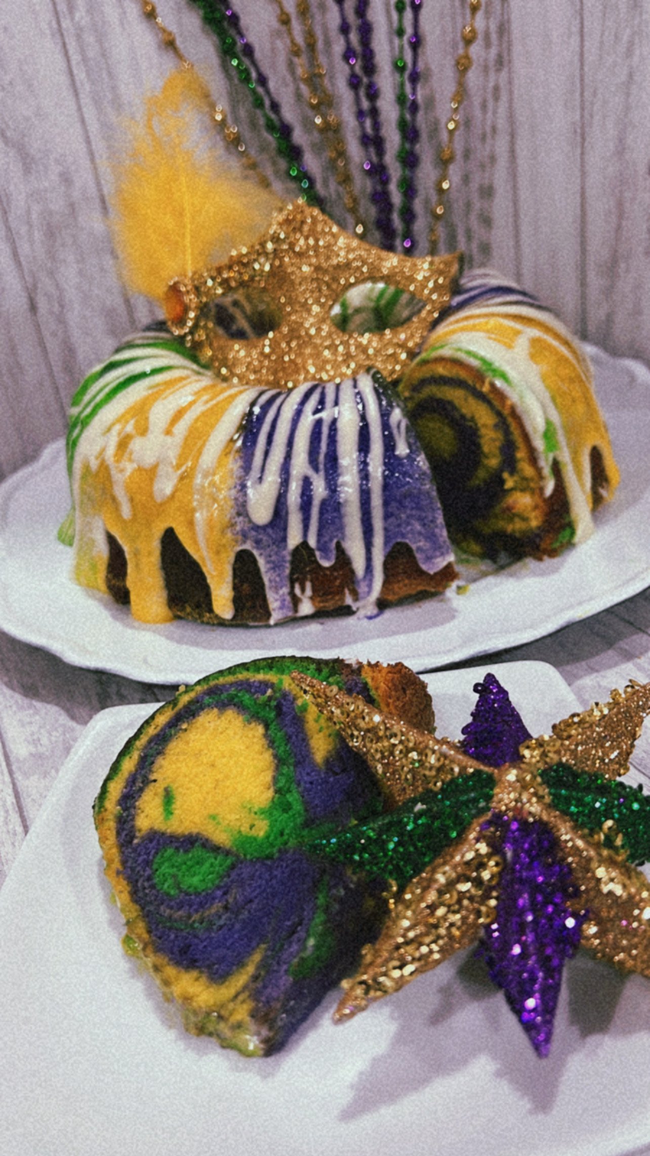 King Cake Pound Cake