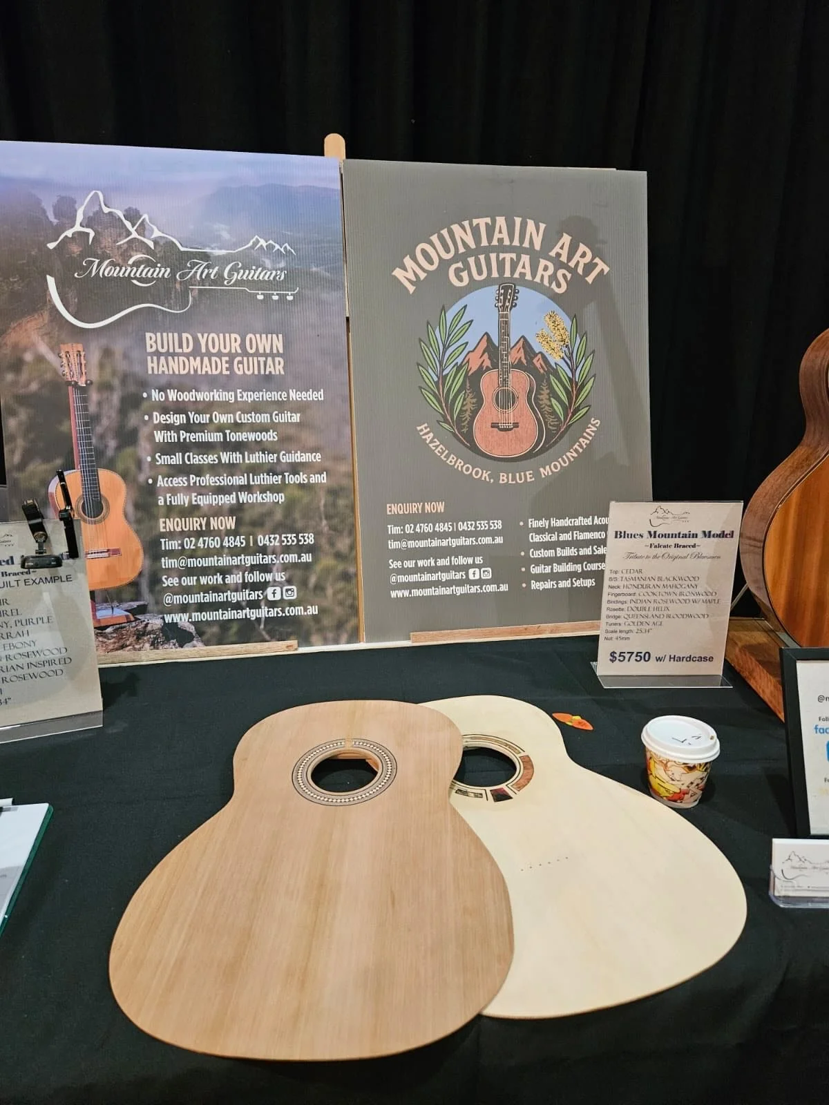 Day 1 at the Sydney Guitar Show

What a great first day! Thanks to everyone who stopped by Table 6 to check out the guitars, chat about builds, and talk all things acoustic guitars.

I&rsquo;m really thankful to Kris, Cassie, Kristof and Arlene today