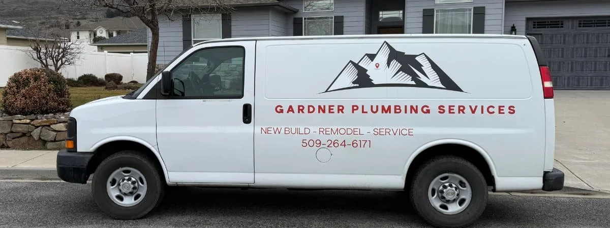Gardner Plumbing Services work van in Wenatchee, Washington