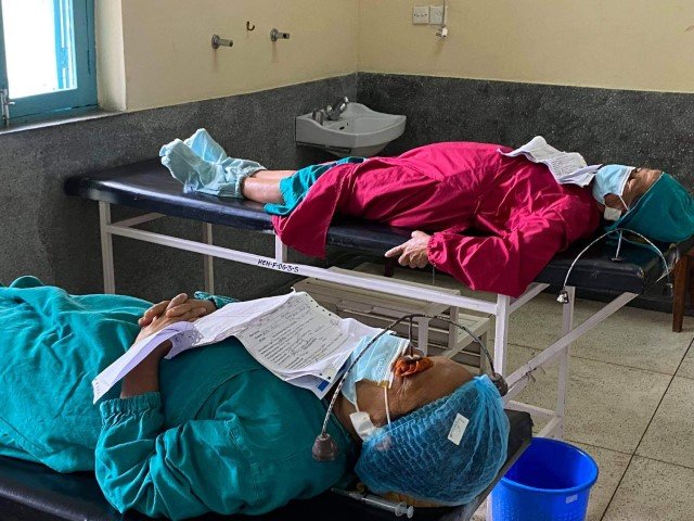 Recovering Patients at Himalaya Eye Hospital