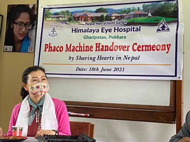 Kyung at Phaco Machine Handover Ceremony, 2021