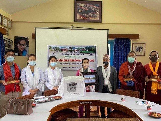 Phaco Machine Handover Ceremony, June 2021