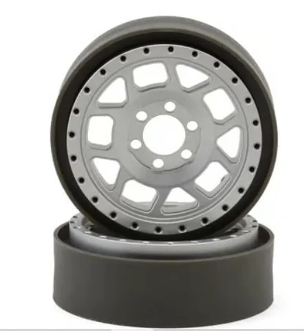 Vanquish Products Battle Born Wheels Whiskey 2.2 Beadlock Crawler Wheels (Clear) (2)