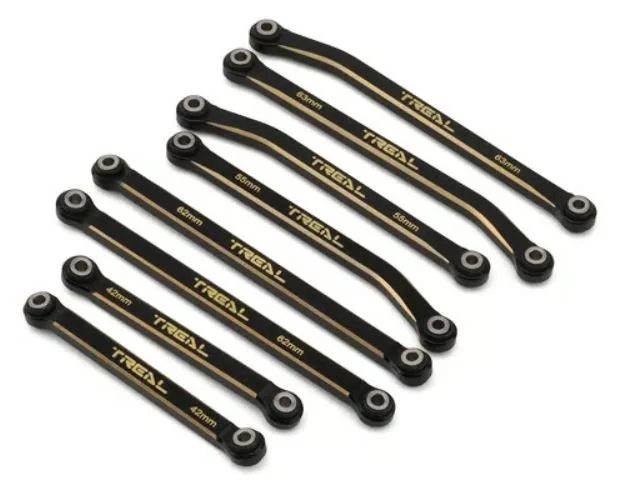 Treal Hobby Redcat Ascent-18 Brass High Clearance Suspension Links Set (Black)