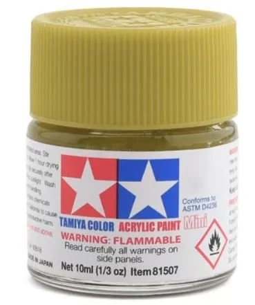 Tamiya XF-4 Flat Yellow Green Acrylic Paint (10ml)