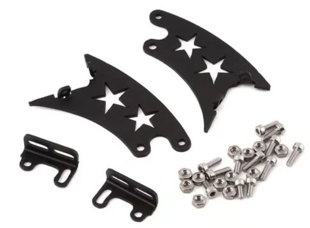 Sideways RC Edge Mount 2 Scale Drift Wing Mount (Black)