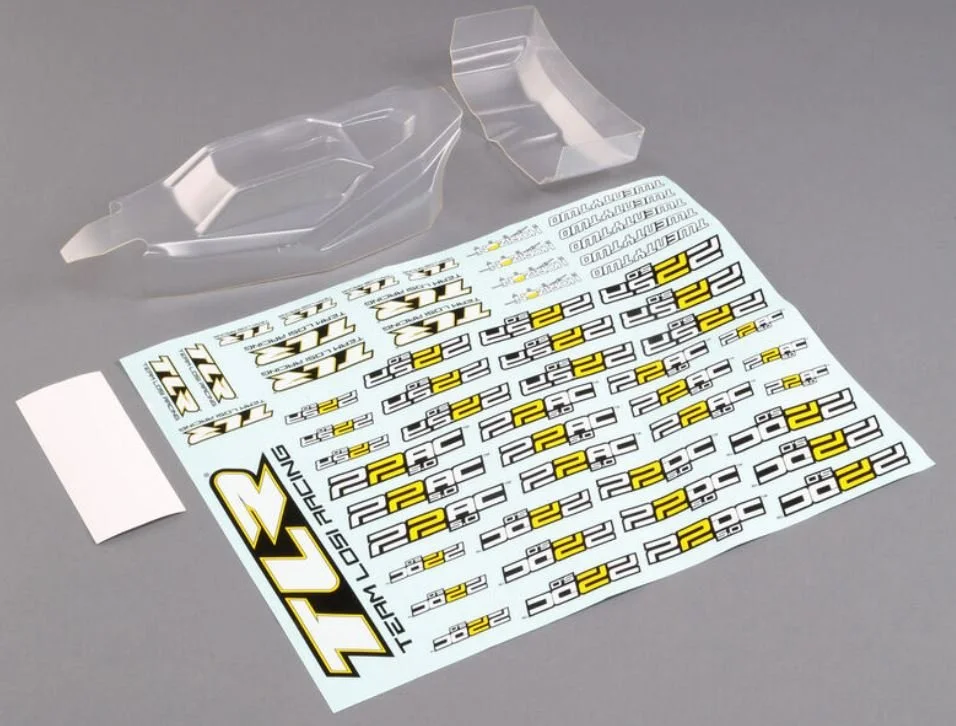 Team Losi Racing Lightweight Body & Wing, Clear: 22 5.0   TLR230012