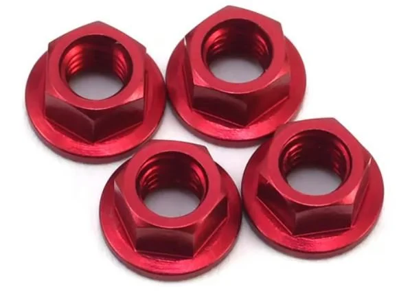 MST Aluminum wheel nut (red) (4)