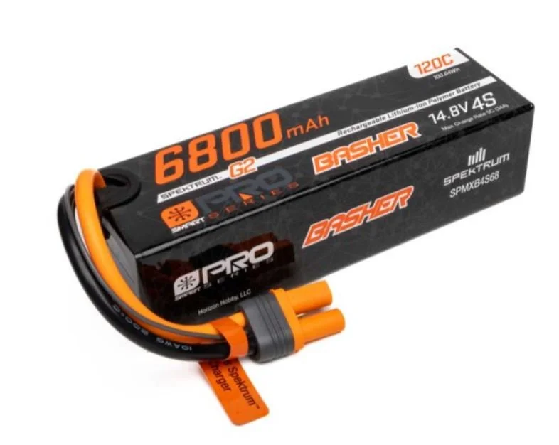 6800mAh 4S 120C Smart G2 Pro Basher LiPo Battery: IC5
