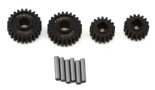 Treal Hobby Axial UTB18 Hardened Steel Overdrive Portal Gears (17T/24T) (21% Overdrive)      X003L48YND