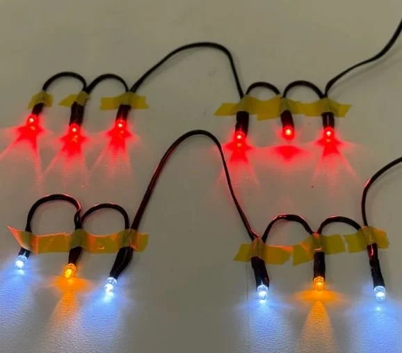 Scale Reflex 3mm Reflex Lights System 12 LED (RX-Lipo) 1/10 Car Light Kit (6 Red 4 White 2 Amber)