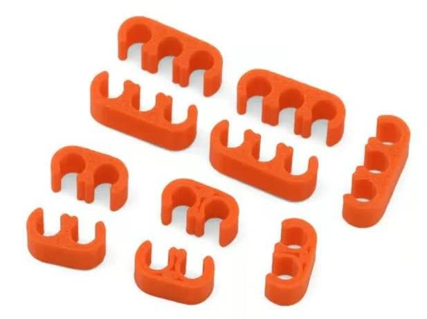 Webster Mods Wires & Cables Organizer Clips (Orange) (12AWG)