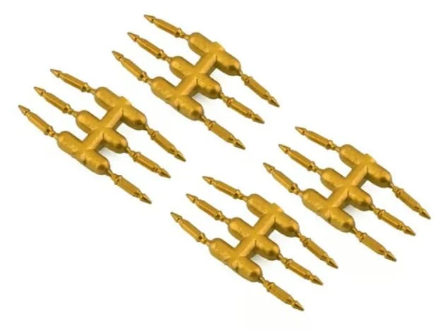 DS Racing Drift Element Scale Bullet Lug Nuts (Gold) (24) | DEN-3G
