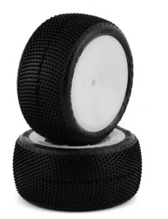 JConcepts Fuzz Bite LP 2.2" Pre-Mounted Rear Buggy Carpet Tires (White) (2) w/12mm Hex (Pink)         3152-101021