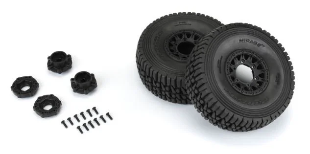Pro-Line Racing 1/7 Mirage TT BELTED F/R Tires MTD 17mm Blk Raid (2): Mojave 6S, UDR           PRO1022410