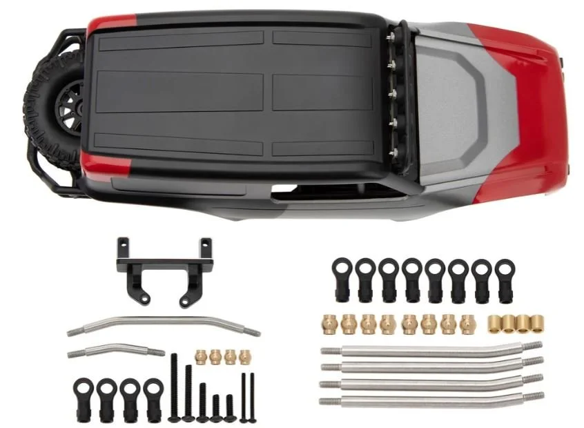 MEUS Racing MB18 Body & Chassis Frame Kit for 1/18 TRX4M Defender Bronco K10 F150 High Trail