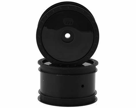 Whitz Racing Products 1/10 Whiplash Rear 2.2" Sprint Car Wheels (Black) (2) (12mm Hex)