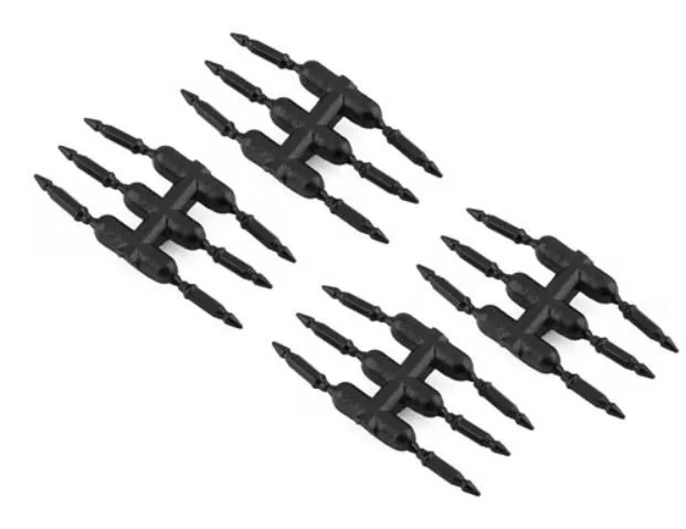 DS Racing Drift Element Scale Bullet Lug Nuts (Black) (24) | DEN-3B
