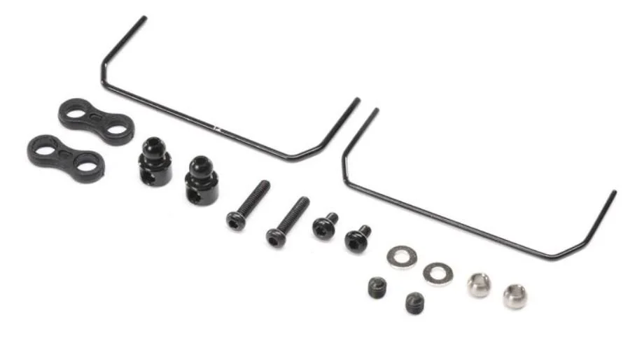 Team Losi Racing Front Sway Bar Set: Mini-T 2.0, Mini-B, BL