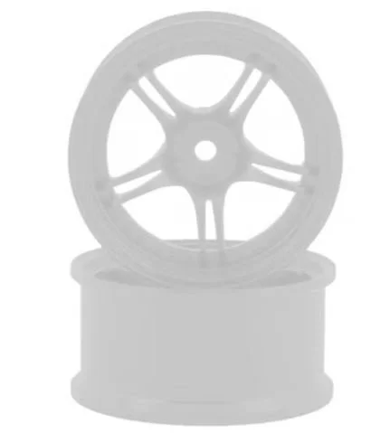 RC Art SSR Professor SPX 5-Split Spoke Drift Wheels (White) (2) (Deep Face 8mm Offset) w/12mm Hex | WW-0508WH