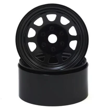 SSD RC Stock 1.9" Steel Beadlock Wheels (Black)