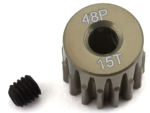 ProTek RC 48P Lightweight Hard Anodized Aluminum Pinion Gear (3.17mm Bore) (15T)