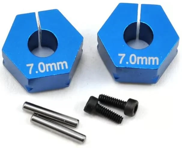 Team Associated 7.0mm Factory Team Aluminum Clamping Wheel Hex (2)       91610