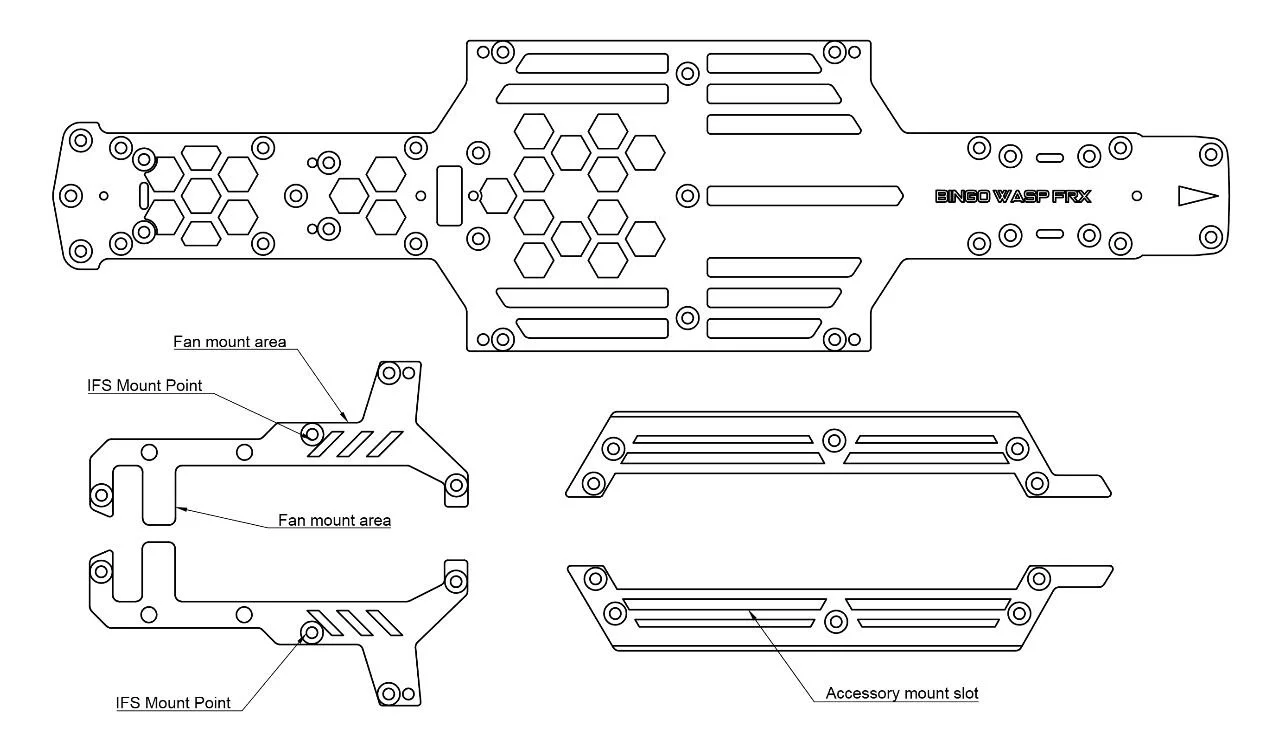 Bingo RC Designs Wasp FRX Chassis | BRC-FRX-WASP-MFRG
