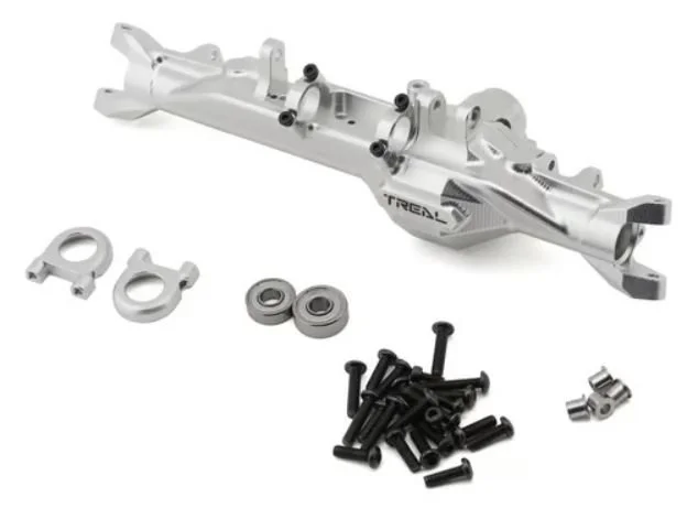 Treal Hobby Vanquish H10 Optic 7075 CNC-Machined Aluminum Front Axle Housing (Silver)