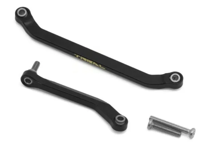 Treal Hobby Axial SCX30 Brass Steering Links Set (Black)
