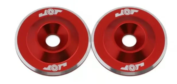 J&T Bearing Co. 3mm Lightweight 1/10 Scale Wing Button (Red) (2)   |  JT-12821-R