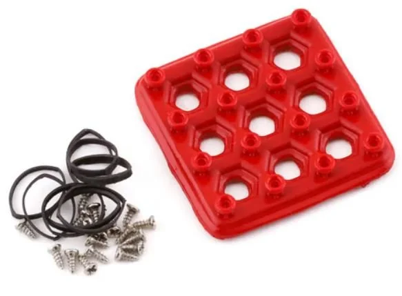Sideways RC Scale Drift Bumper Retainers (Red) | SRC-BUMPERRETAINERS-RD