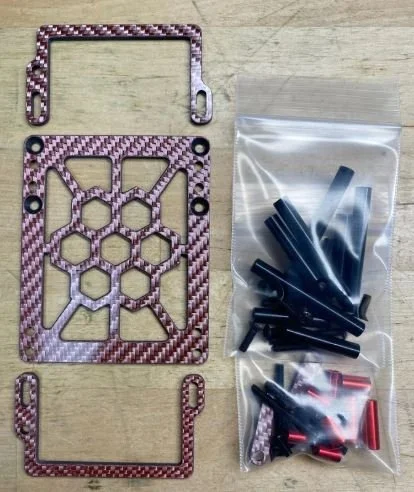 Bingo RC Designs High CG Battery Tray Red |   BRC-HCG-RED