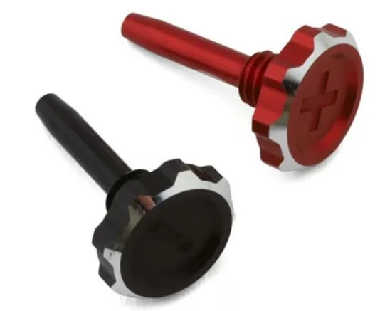 1UP Racing "Lockdown" Adjustable Bullet Plug Grips (Red/Black)      |   1UP-19495