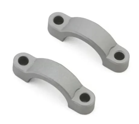Vanquish Products H10 Optic Aluminum Hydro Ram Steering Clamps (Silver) (2)
