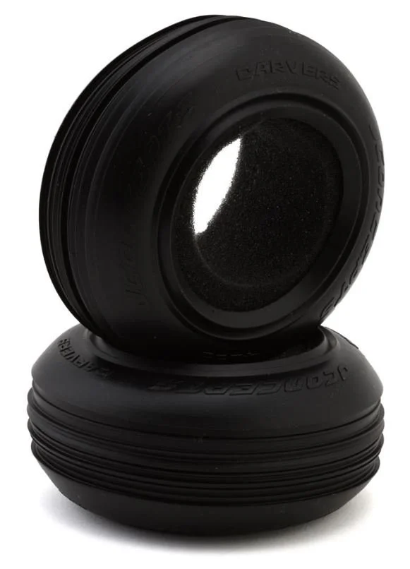 JConcepts RC10T Carvers 2.2" Narrow Front Stadium Truck Tires (2) (Green)