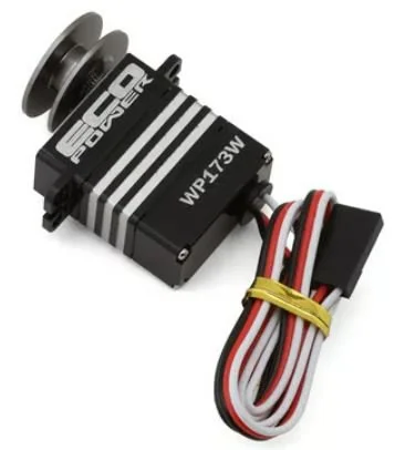 EcoPower WP173W Aluminum Digital Micro Winch Servo (HV) (Waterproof) w/Spool, Line and Hook