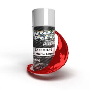 Spaz Stix Red Mirror Chrome Aerosol Paint, 3.5oz Can | 	SZX10039 | 10039