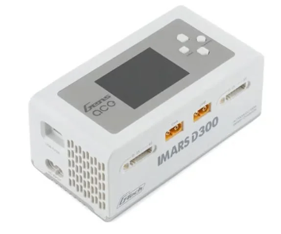 Gens Ace Imars D300 G-Tech Smart Dual AC/DC Charger (6S/16A) (White) (AC-300W) (DC-350W x2)  |  GEA300WD300-UW