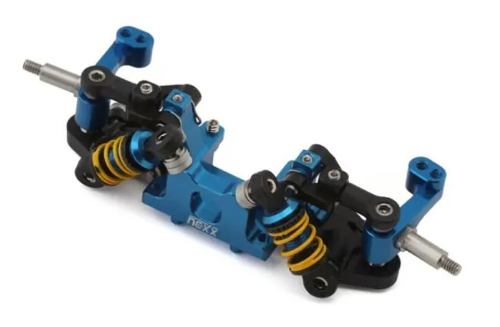 NEXX Racing Team Associated RC28R Aluminum Double A-Arm Front-End Conversion (Blue)