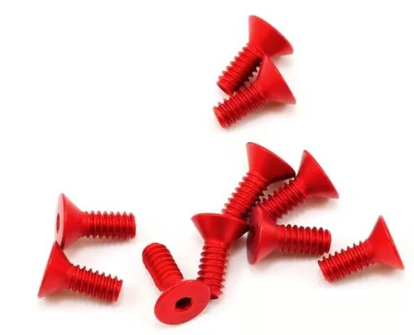CRC 4-40x5/16" Aluminum Flat Head Screw (10)   1451