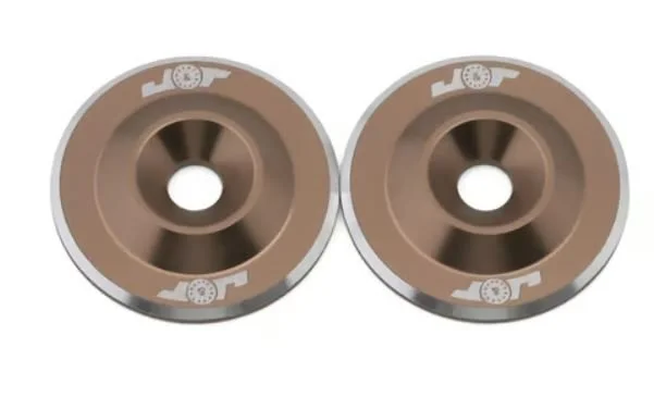 J&T Bearing Co. 3mm Lightweight 1/10 Scale Wing Button (Gun Metal) (2) |  JT12821-GM
