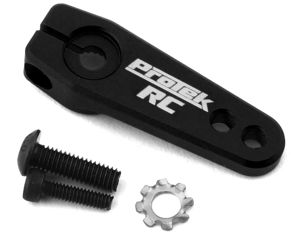 ProTek RC Aluminum Flat Clamping Servo Horn (Black) (25T-ProTek)